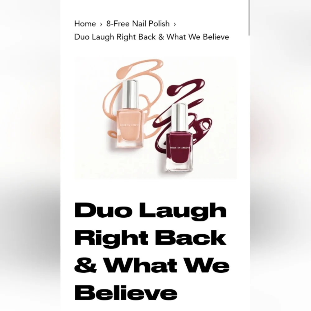 Belle En Argent Laugh and Believe Duo .33 oz each - Picture 4 of 4
